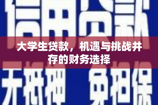 苗栗大学生贷款，机遇与挑战并存的财务选择