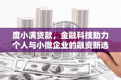 苗栗度小满贷款，金融科技助力个人与小微企业的融资新选择