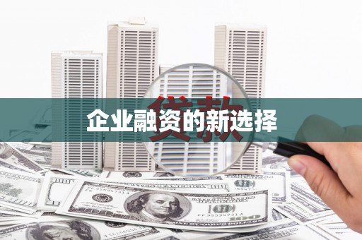 苗栗企业融资的新选择