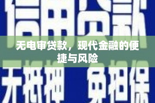 苗栗无电审贷款，现代金融的便捷与风险