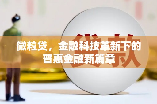 苗栗微粒贷，金融科技革新下的普惠金融新篇章