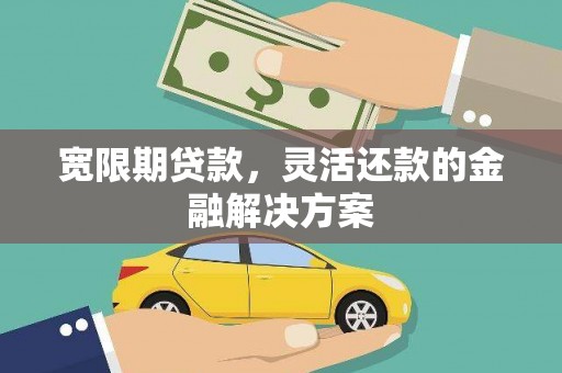 苗栗宽限期贷款，灵活还款的金融解决方案