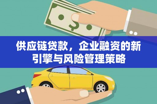苗栗供应链贷款，企业融资的新引擎与风险管理策略