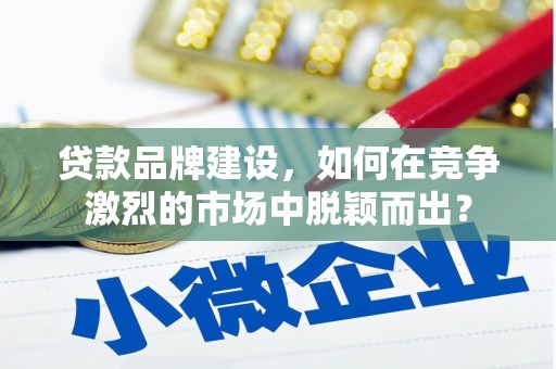 苗栗贷款品牌建设，如何在竞争激烈的市场中脱颖而出？