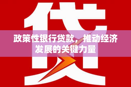 苗栗政策性银行贷款，推动经济发展的关键力量
