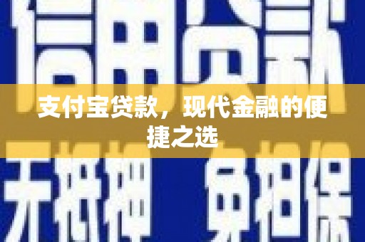 苗栗支付宝贷款，现代金融的便捷之选